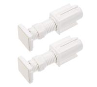 TOYANDONA Soportes de Montaje sin Taladro para Persianas Venecianas Clips de Fijación de Plástico 2 Piezas para Instalación Lateral en Ventanas de Dormitorio y Oficina Soporte