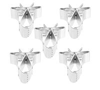 TOYANDONA Soportes para Comedero De Pájaros y Porta Frutas, Clip Resistente De Metal Plateado, Tamaño Mediano, para Jaula De Loros y Aves Pequeñas, Accesorio De Alimentación Seguro