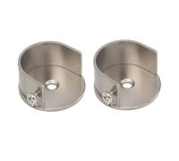 TOYANDONA Soportes para Cortinas de 28 Mm, Soporte de Pared de Metal Plateado, Accesorios para Barras de Cortina, Instalación para Decoración del Hogar, Juego de 2 Piezas