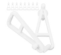 TOYANDONA Soportes para Estantes Flotantes Grandes de Color Claro 10 Unidades Soporte Divisor de Armario de Plástico Resistente para Cocina y Baño Organización de Gabinetes