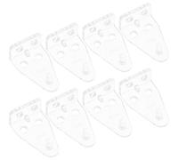 TOYANDONA Soportes para Persianas Horizontales de Plástico Transparente, 12 Piezas, Accesorios de Fijación para Estores, Ideales para Persianas Enrollables y Estores Domésticos