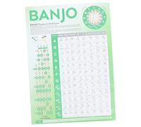 TOYANDONA Tabla de Acordes de Banjo Grande Portátil, Póster Práctico para Aprender Digitación y Acordes, Herramienta Esencial para Principiantes en Accesorios para Banjo de Instrumentos