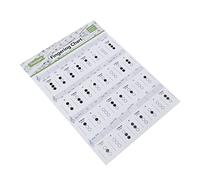 TOYANDONA Tabla De Acordes De Trompeta Para Principiantes Tabla De Digitación De Acordes De Trompeta Recubierto Colores Surtidos Práctica De Digitación