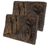 TOYANDONA Tablero de Fondo para Terrario de Reptiles Efecto 3D y Textura de Corteza, Adecuado para Tanques de Tortugas y Decoración de Acuarios de Agua
