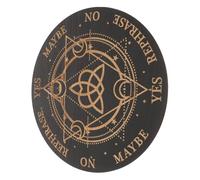 TOYANDONA Tablero de Péndulo Metáfisico de Grande con Diseño Grabado para Adivinación Decoración del Hogar y Suministros de Radiestesia para Brujería y Meditación