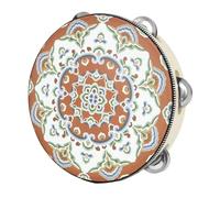 TOYANDONA Tambor De Mano Orff Clásico Pandereta Musical Ergonómica Para Fiesta Instrumento De Percusión Para Niño Niña y Adultos Sonido y Fácil De Tocar