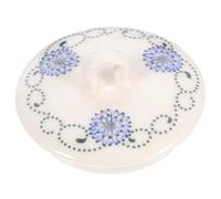 TOYANDONA Tapa de Cerámica para Taza de Té Diseño Floral Accesorio de Repuesto para Tetera Doméstica Funda Delicada para Juego de Té en Porcelana Adecuado para Uso en Hogar y Cocina