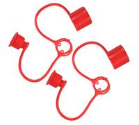 TOYANDONA Tapas Paquete Hidráulico Acoplador Antipolvo de Plástico de Rojo Resistencia al Impacto y Versatilidad Conexión Rápida de 4 Piezas en Hidráulica