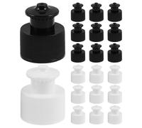 TOYANDONA Tapas para Botellas de Agua Deportivas Reutilizables 24 Mm 20 Piezas, Tapa Push-Pull Manual de Plástico Anti-Fugas para Uso en Gimnasio, Senderismo y Actividades al Aire