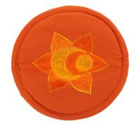 TOYANDONA Tapete Bordado Hecho a Mano para Cuencos Sonido Religioso, Cojín Redondo Mediano 16 Cm Color Naranja, Almohadilla Decorativa para Meditación y Ritual Budista Varios estilos