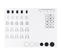 TOYANDONA Tapete de Silicona para Uñas Suave Almohadilla para Estampar y Practicar Esmalte Tamaño Mediano Flexible y Fácil de Limpiar Guía para Diseño de Manicura y Pegatinas Accesorio