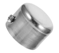 TOYANDONA Tapón Metálico para Barra de Cortina de Acero Inoxidable, Remate Compacto para Rieles de Cortinas, Tapa Decorativa para Extremo de Varilla en Ventanas, Accesorio de Decoración