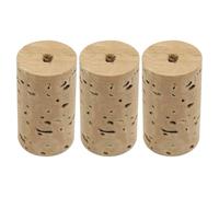 TOYANDONA Tapones de Corcho Natural para Cabeza de Flauta, 3 Piezas, Corcho Cónico Resistente para Reparación de Instrumentos Musicales de Viento y Madera, Kit de Reemplazo para Flautas
