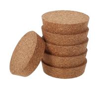 TOYANDONA Tapones de Corcho Reutilizables para Botellas de Vidrio Hidropónicas, 6 Piezas 90X20X83 MM sin Agujero, Cierre Hermético para Jardineras y Terrarios