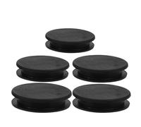TOYANDONA Tapones de Silicona para Alcancía 5 Piezas Surtidas Doble Capa 28 30 32 34 36 MM Tapón Redondo Negro para Tarro de Monedas Sellado Superior y Uso Multipropósito