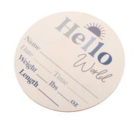 TOYANDONA Tarjeta Conmemorativa del Crecimiento del Letrero de Bienvenida al Mundo para Recién Nacidos Madera para Registrar el Crecimiento Habitación Infantil