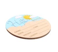 TOYANDONA Tarjeta Conmemorativa Del Recién Nacido De Madera Letrero Nombre Para Bebés Decoración Para Sala De Hospital Para Fotos De Bienvenida