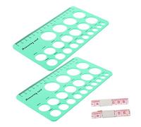 TOYANDONA Tarjeta Medidora De Bridas Para Pezones y Copa De Pecho Para Madres Lactantes, Herramienta De Medición De Silicona Verde, Portátil, Escala Precisa Para Lactancia y Elección De Tamaño