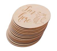 TOYANDONA Tarjetas Digitales para Marcar Logros Mensuales Diseño De Madera y Forma De Disco para Registrar Avances Bebé Los Primeros Meses