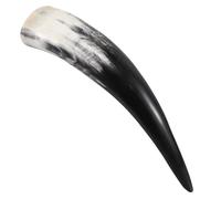 TOYANDONA Taza de cuerno para beber: Jarra vikinga para hombres - Taza de cerveza de cuerno de buey de 380 ml para papás, maridos y amantes de la cerveza - Accesorio de bar