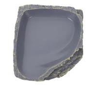 TOYANDONA Tazón De Comida De Roca para Reptiles De Resina Plato Forma De Comedero para Tortuga y Contenedor para Almacenar Alimento y Bebedero para Reptiles