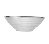 TOYANDONA Tazón de Ramen de Acero Inoxidable Doble para Uso Diario Bol Multifunción para Servir Ensaladas y Fideos Práctico y Duradero para Cocina Hogar