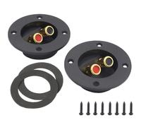 TOYANDONA Terminales de Altavoz Resistencia al Calor y Conexión Rápida 2 Piezas para Caja de Subwoofer para Conector de Cable de Altavoz para Audio en Casa y Barco