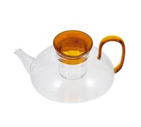 TOYANDONA Tetera de Cristal Estilo Japonés Roja para Café y Té, Hervidor de Agua Ligera para Cocina y Salón, Tetera Doméstica Porta Café para Uso en Hogar, Oficina y Restaurante