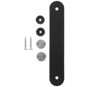 TOYANDONA Tirador de Cuero Negro para Armarios y Cajones Diseño Moderno y Simple, Práctico y Resistente al Desgaste, Espacio entre Agujeros 96mm, Adecuado para Muebles