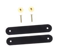 TOYANDONA Tiradores de cuero para cajones 2 pcs manijas metálicas elegantes para puertas y gabinetes uso en hogar instalación sencilla