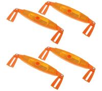 TOYANDONA Tiras Reflectantes Plegables para Ruedas de Bicicleta 4 Piezas Plástico Naranja Ultraligero Banda Reflectora de Alta Visibilidad Nocturna para Seguridad Ciclismo y Montaña