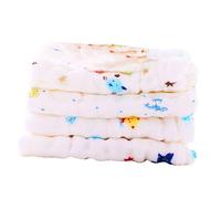 TOYANDONA Toallas de Lactancia de Gasa de Algodón Puro 6 Capas para Bebés, Toallas Cuadradas Absorbentes, Color Surtido, 4 Piezas, Ideales para Alimentación y Limpieza Color Aleatorio