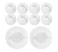 TOYANDONA Tope de Cadena de Cuentas 8x4 Mm Transparente para Persianas Enrollables y Verticales, Fijación Duradera, Accesorio para Cortinas, Pack de 24 Piezas