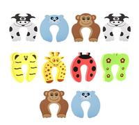 TOYANDONA Tope de Puerta Ahorro de Espacio de Eva Diseño de Dibujos Animados 10 Piezas Protector y Sujeta Puerta y Armario Varios Estilos Compatible Superficies Varios Estilos