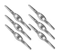 TOYANDONA Tope Metálico para Cuerda De Persiana, Abrazadera De Cordón Ciego, Soporte Metálico Compacto para Cortinas Verticales, Enrollador De Cable Seguro para Ventanas, Paquete De 6 Piezas