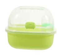 TOYANDONA Transportín para Hámster y Práctico Jaula de Viaje para Mascotas Pequeñas con Diseño de Media Vista para Excursiones y Incluye Botella de Agua