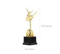 TOYANDONA Trofeo de Baile Femenino de Ballet 23.3 Cm Estatua de Bailarina, Trofeo para Competición y Graduación Infantil, Premio de Danza para Niñas y Eventos Escolares