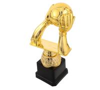 TOYANDONA Trofeo de Fútbol Pequeño Dorado de Plástico Grabado para Torneos Profesionales y Ligas, Premio Deportivo Coleccionable Adecuado para Entrenadores y Equipos