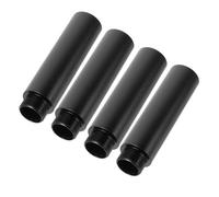 TOYANDONA Tubo de Extensión para Micrófono de Aleación de Aluminio Negro, Paquete de 4 Piezas, Accesorio Conveniente para Soporte en Estación de Radio y Otros Lugares