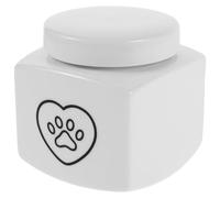 TOYANDONA Urna Funeraria de Cerámica para Cenizas de Mascotas de 500 Ml, Diseño Sellado de Alta Densidad, Preservación Segura a Largo Plazo para Perros y Animales Pequeños en Decoración