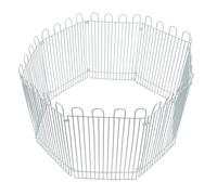 TOYANDONA Valla para Hámster de Interior 8 Piezas Blanca de Alambre de Hierro Recinto Seguro y Resistente para Mascotas Pequeñas como Roedores y Reptiles Parque de Juego Compacto para