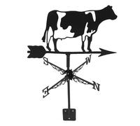 TOYANDONA Veleta De Metal 3D Forma De Vaca para Jardín Exterior, Indicador De Dirección del Viento, Decoración De Césped, Resistente y Apta para Terraza y Patio