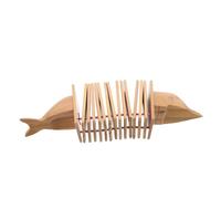 TOYANDONA Wooden Dolphin Clapper Instrument Smooth Touch Percussion Toy For Classroom Rhythm Practice Interactive Family Music Play Safe Educational Design