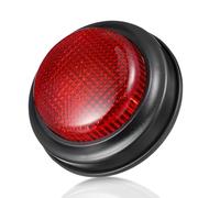TOYANDONA Zumbador de respuesta de juego, botón rojo con luz y sonido para programas de talentos de equipo de trivia, cuestionario y fiesta familiar