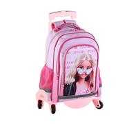 ToyBags Barbie Mochila Doble Compartimento Adaptable 41,5 X 30 X 17 Cm Escolar Unisex niños, Negro, Grande