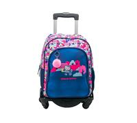 ToyBags Mochila Escolar Hello Kitty - Doble Compartimento Adaptable + Carro Negro Proteccion Lateral Y STOPER Frontal Anti CAIDA 4 Ruedas giratorias - 44 X 30 X 20 CM