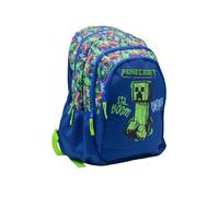 ToyBags Mochila Escolar Minecraft Boom Creeper - Doble Compartimento - Adaptable a Carro - Espaldera Acolchada - Resistente, Espaciosa y Organizada - 44 x 30 x 20 cm