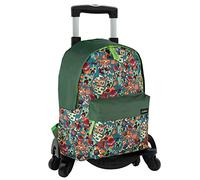 Toybags Mochila Escolar Minecraft Crazy + Carro con 4 Ruedas Giratorias - Mochila con Compartimento Principal y Bolsillo Frontal - Portaordenador - Tirantes Acolchados - 39 x 30 x 14 cm