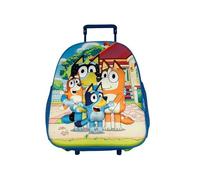 ToyBags Mochila Preescolar BLUEY con Carro, Ideal para Niños de Diferentes Edades - Calidad y Resistencia - con Tiradores - 32 X 26 X 10 cm