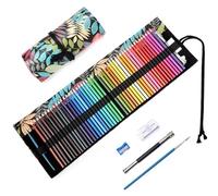 TOYESS 48 Lápices de Colores Profesionales con Estuche Enrollable para Niños y Adultos, Selva tropical